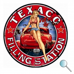 Autoaufkleber Texaco Pin Up 2, Aufkleber Texaco Pin Up 2