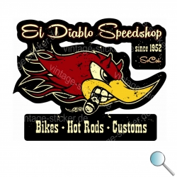 Autoaufkleber El Diablo Speedshop 3