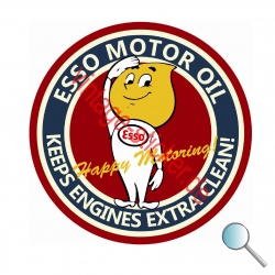 Autoaufkleber  Esso Motor Oil, Aufkleber  Esso Motor Oil