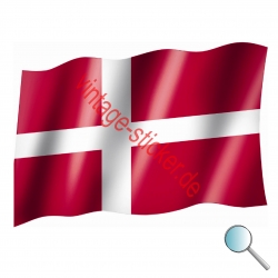 Autoaufkleber Flagge Dänemark, Aufkleber Flagge Dänemark