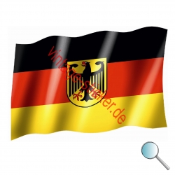 Autoaufkleber Flagge Deutschland, Aufkleber Flagge Deutschland