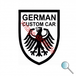 Autoaufkleber German Custom Car, Aufkleber German Custom Car