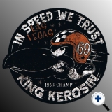 Autoaufkleber King Kerosin in Speed we trust