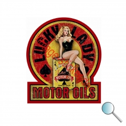 Autoaufkleber, Aufkleber Lucky Motor Oils