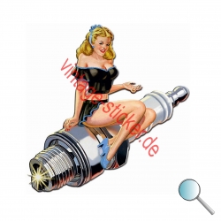 Autoaufkleber Pin Up Spark 3, Aufkleber Pin Up Spark 3