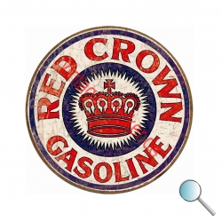 Autoaufkleber Red Crown Gasoline, Aufkleber Red Crown Gasoline