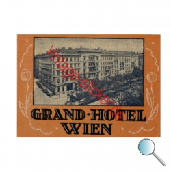 Autoaufkleber, Aufkleber, Kofferaufkleber, Grand-Hotel Wien