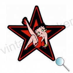 Aufkleber Betty Boop