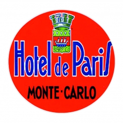 Autoaufkleber, Aufkleber, Kofferaufkleber, Hotel de Paris Monte-Carlo