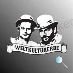 Autoaufkleber, Aufkleber Weltkulturerbe Bud Spencer