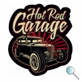 Autoaufkleber Hot Rod Garage 2, Aufkleber Hot Rod Garage 2
