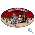 Autoaufkleber Hot Rod Hell Kats, Aufkleber Hot Rod Hell Kats
