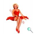 Autoaufkleber Pin Up 107, Aufkleber Pin Up 107