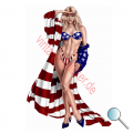 Autoaufkleber Pin UP USA, Aufkleber Pin UP USA