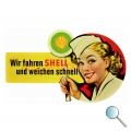 Autoaufkleber Wir fahren Shell, Aufkleber Wir fahren Shell