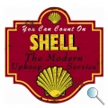 Autoaufkleber Shell Service, Aufkleber Shell Service