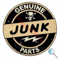 Autoaufkleber Genuine Junk Parts 2, Aufkleber Genuine Junk Parts 2