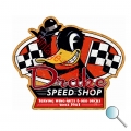 Autoaufkleber Drake Speed Shop, Aufkleber Drake Speed Shop