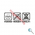 Autoaufkleber,Aufkleber Hand wash only s