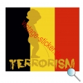 Autoaufkleber Manneken Pis Terrorism, Aufkleber Manneken Pis Terrorism