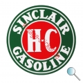 Autoaufkleber Sinclair Gasoline, Aufkleber Sinclair Gasoline