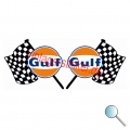 Autoaufkleber Gulf Flag, Aufkleber Gulf Flag